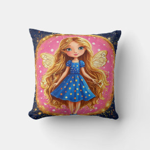 Coussin Jolie déco de chambre de fantaisie avec ailes de f