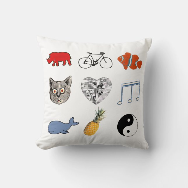 Coussin jolie décoration à thème girly_idée (Recto)