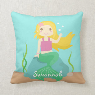 Coussin Jolie et Belle Sirène pour Sous l'Océan