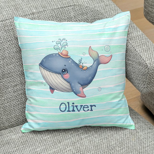 Coussin Jolie et originale petite baleine (Créateur téléchargé)
