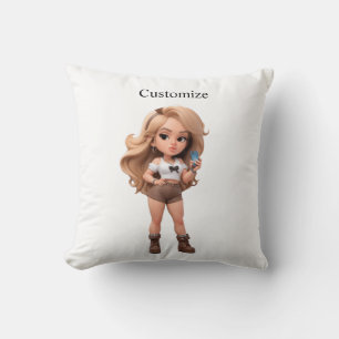 Coussin Jolie Fille Bonita Chica Thunder_Cove