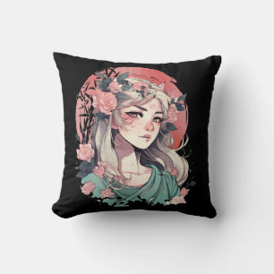 Coussin Jolie Fille d'Anime
