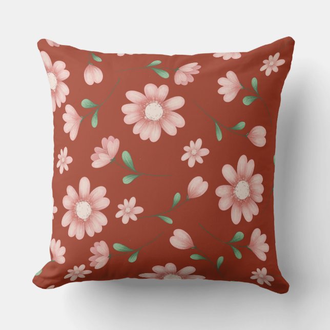 COUSSIN JOLIE FLEURS ROSES (Recto)