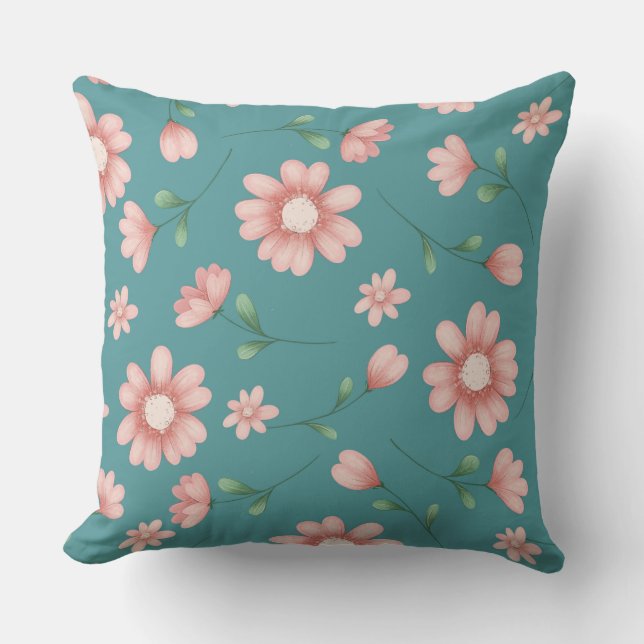 COUSSIN JOLIE FLEURS ROSES (Recto)