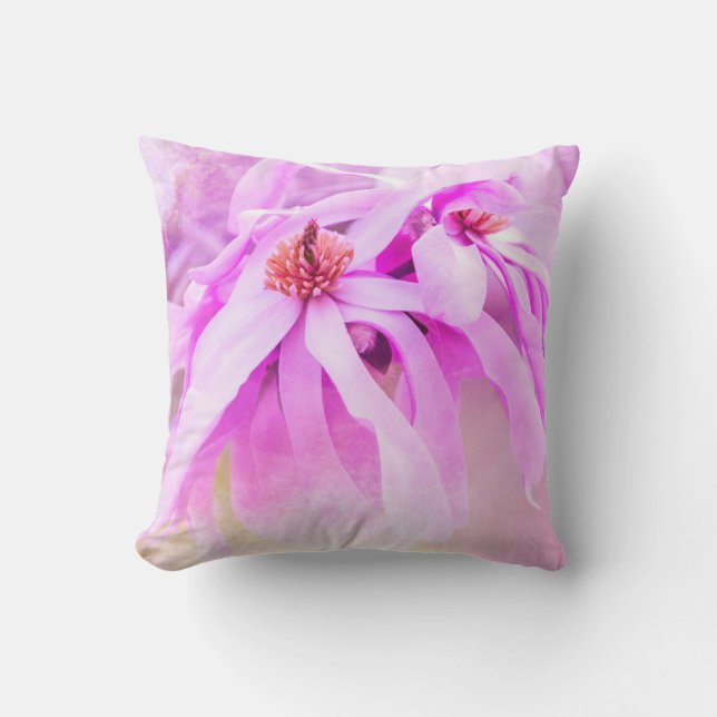 Coussin Jolie floraison rose (Recto)
