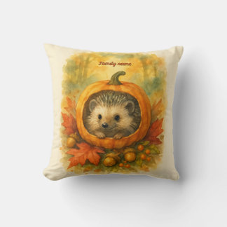 Coussin Jolie Gardienne de la Récolte des Bois Automne Aqu