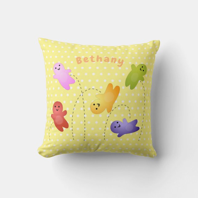 Coussin Jolie gelée bébés bonbons bonbons dessin animé (Recto)