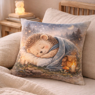 Coussin Jolie Hérisson Endormi Chambre d'Enfants & Nounou