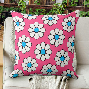 Coussin Jolie marguerite de dessin animé