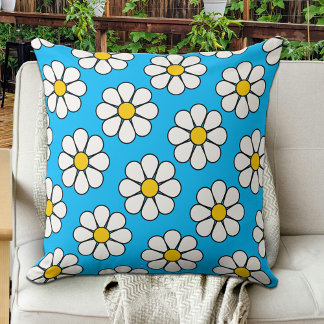 Coussin Jolie marguerite de dessin animé