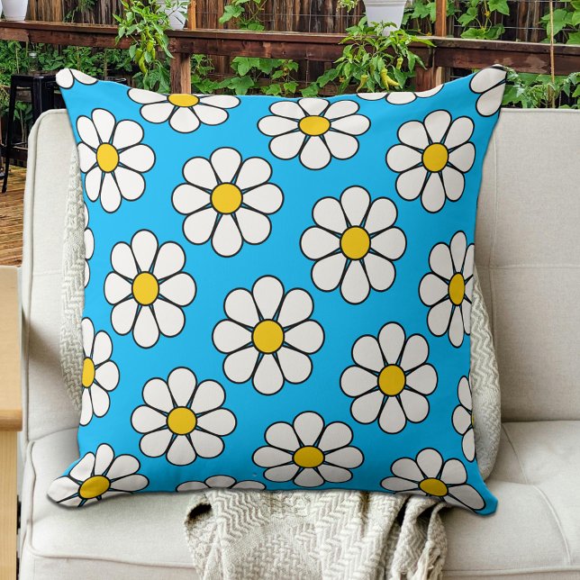 Coussin Jolie marguerite de dessin animé (Créateur téléchargé)