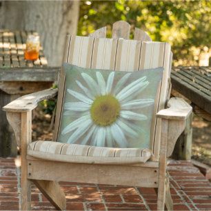 Coussin Jolie marguerite peinte