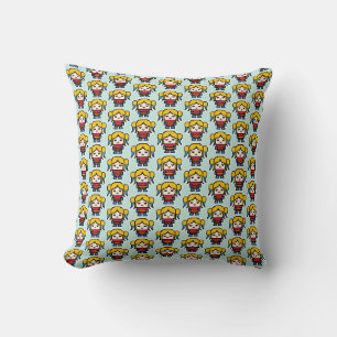 Coussin Jolie mauvaise fille pixelisée