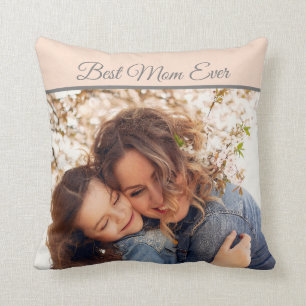 Coussin Jolie meilleure photo de maman