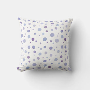 Coussin Jolie œuvre d'art pointillée aux coups de pinceau 
