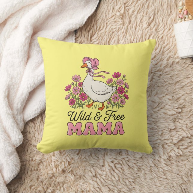 Coussin Jolie oie sauvage libre Maman  (Couverture)