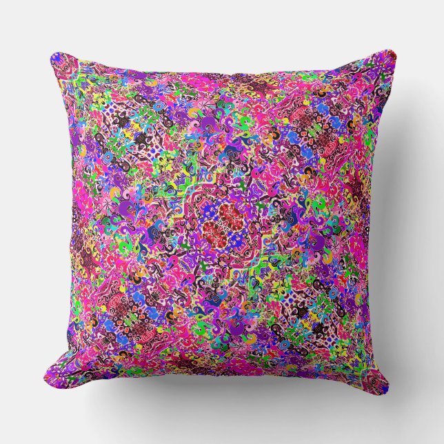 Coussin Jolie pop art électrique  (Recto)