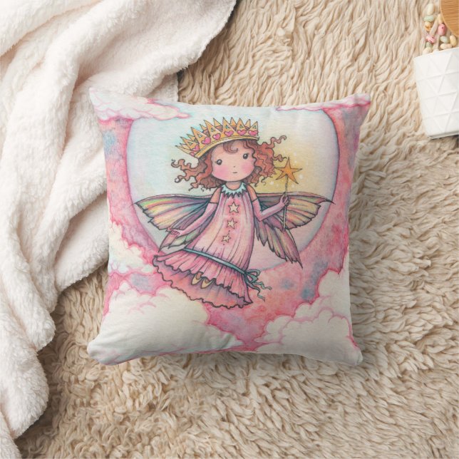 Coussin Jolie Princesse Fée par Molly Harrison (Couverture)