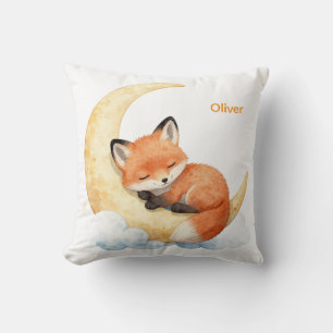 Coussin Jolie Renoncule Aquarelle Bébé Personnalisé Nom Nu