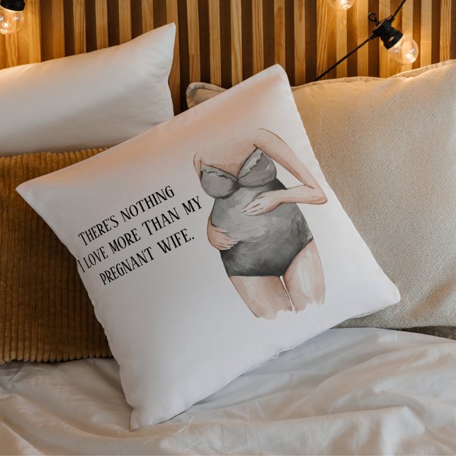 Coussin Jolie Romantique Grossesse Femme Cadeau Avec Citat (Créateur téléchargé)