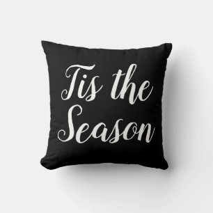 Coussin jolie TIS THE SEASON - typographie