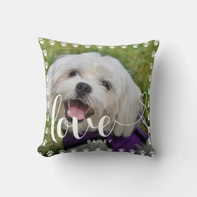 Coussin Jolie Valentines de la journée Animaux de compagni (Recto)