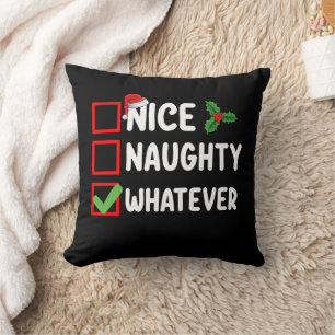 Coussin Jolie Vilain Quoi Qu'il En Soit Drôle Liste De Noë
