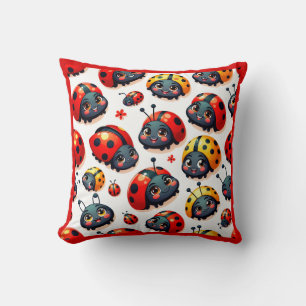 Coussin Jolies coccinelles