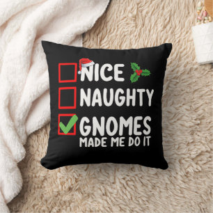 Coussin Jolies Lutins Vilains M'ont Obligé à Faire la Lis