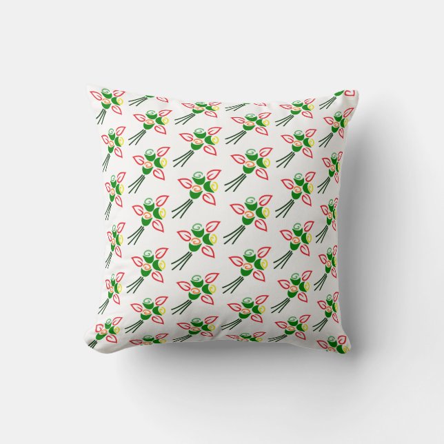 Coussin Jolies Petites Fleurs sur un  (Recto)