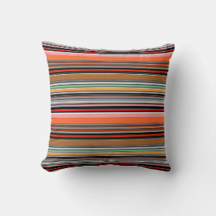 Coussin Jolies rayures colorées