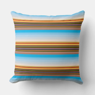 Coussin Jolies rayures colorées modernes