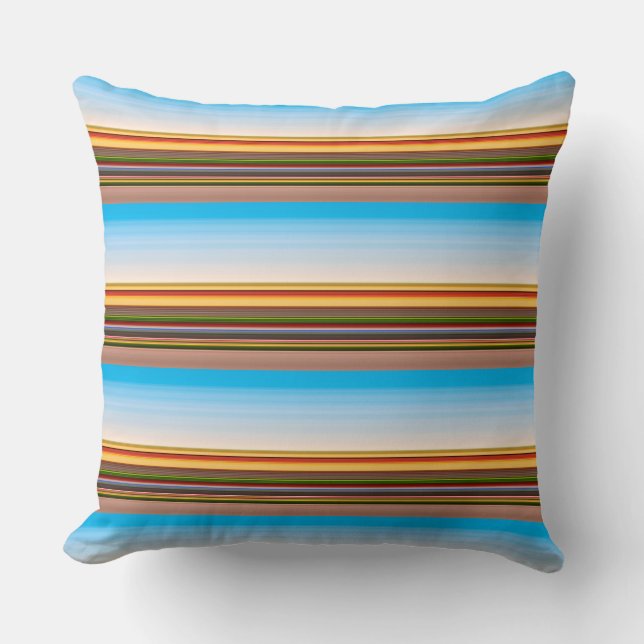 Coussin Jolies rayures colorées modernes  (Recto)