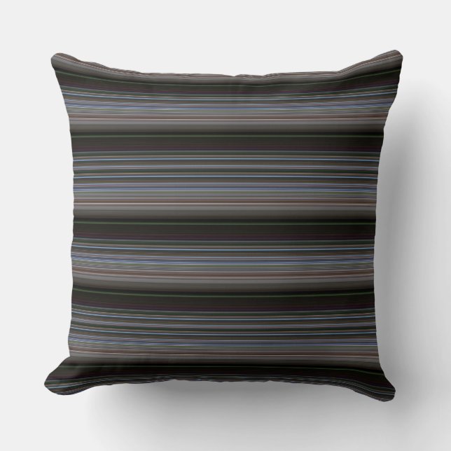 Coussin Jolies rayures rétro modernes (Recto)