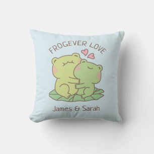 Coussin Jolis grenouilles s'étreignant Decoration de chamb