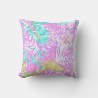 Coussin jolis motifs de couleurs vanille. Abstrait