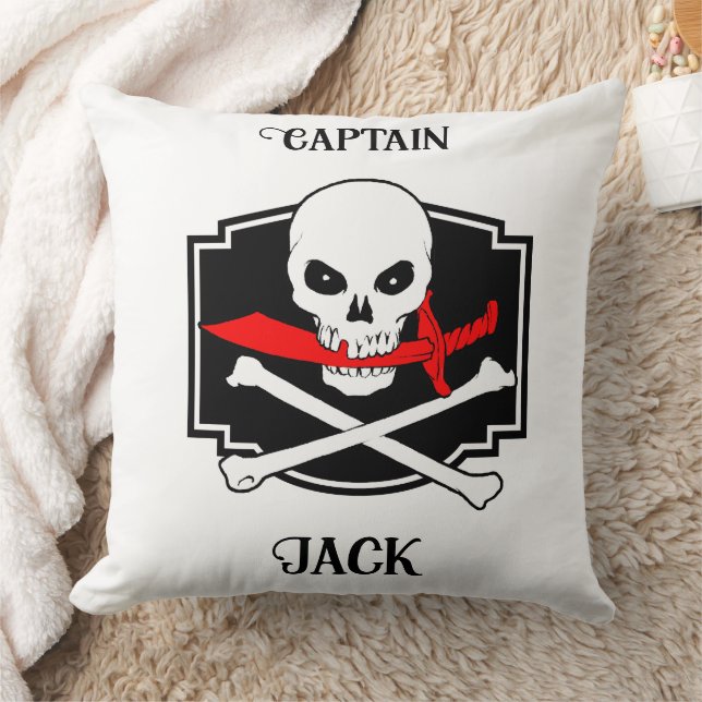 Coussin Jolly roger personnalisé (Cutlass) (Couverture)