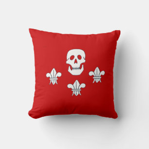 COUSSIN JOLLY ROGER SKULT ET FLEUR DE LISE,