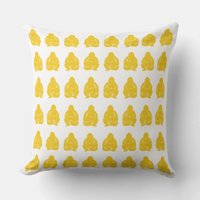 Coussin Jonquil Asiatique Moods Bouddah Boys (Recto)