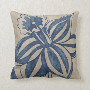 Coussin Jonquille d'indigo