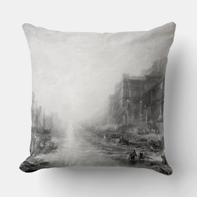 Coussin Joseph Mallord William Turner | l'embarquement de (Recto)