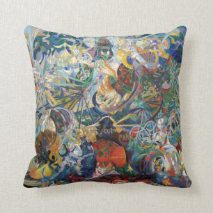 Coussin Joseph Stella - bataille des lumières, Coney