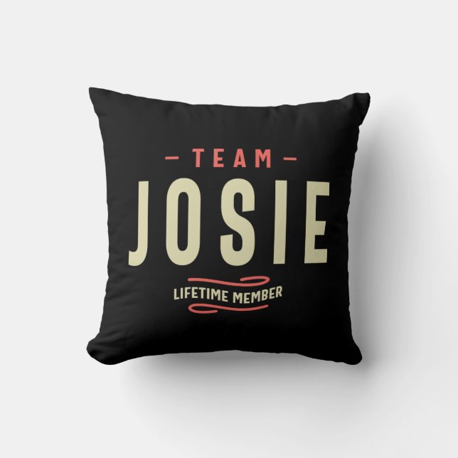 Coussin Josie Nom Anniversaire Personnalisé Nom Josie (Recto)
