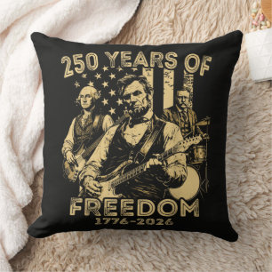 Coussin Joue de la guitare 4 juillet 250e anniversaire