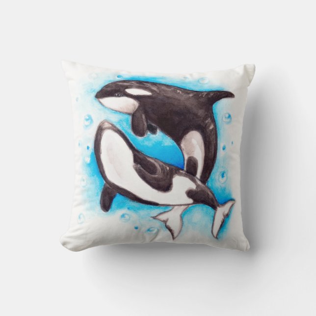 Coussin jouer à l'orque (Recto)