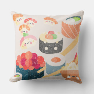 Coussin Jouer l'oreiller amusant Sushi design pour canapé