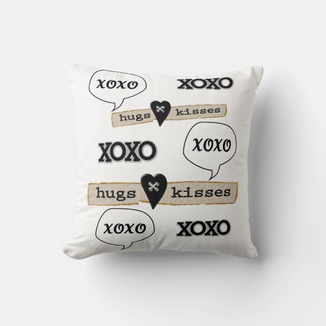 Coussin Jouer l'oreiller Valentine's Day Xoxo (Recto)