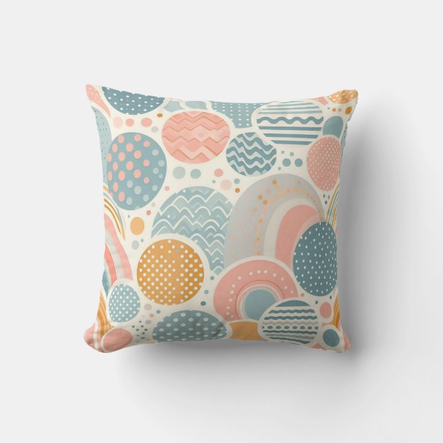 Coussin Jouer Motif de Doodle géométrique (Recto)