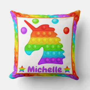 Coussin Jouet anti-stress Pop Licorne Arc-en-ciel pour Enf