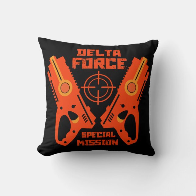 Coussin Jouet pour enfants Bataille d'armes Noël (Recto)